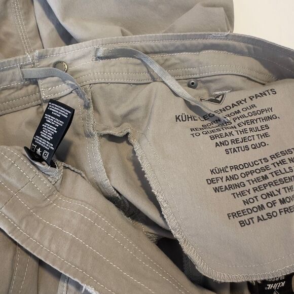 Kühl Splash Roll Up Cargo Pants Womens 12 Khaki Tan Utility Gropcore Outdoor - Picture 8 of 12